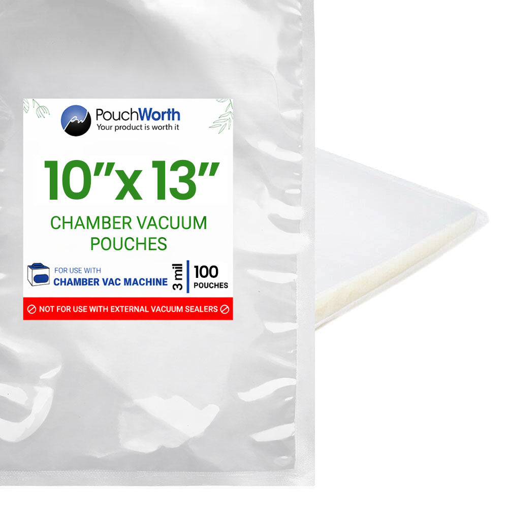 10 x 13 Chamber Vacuum Pouches (3 Mil)