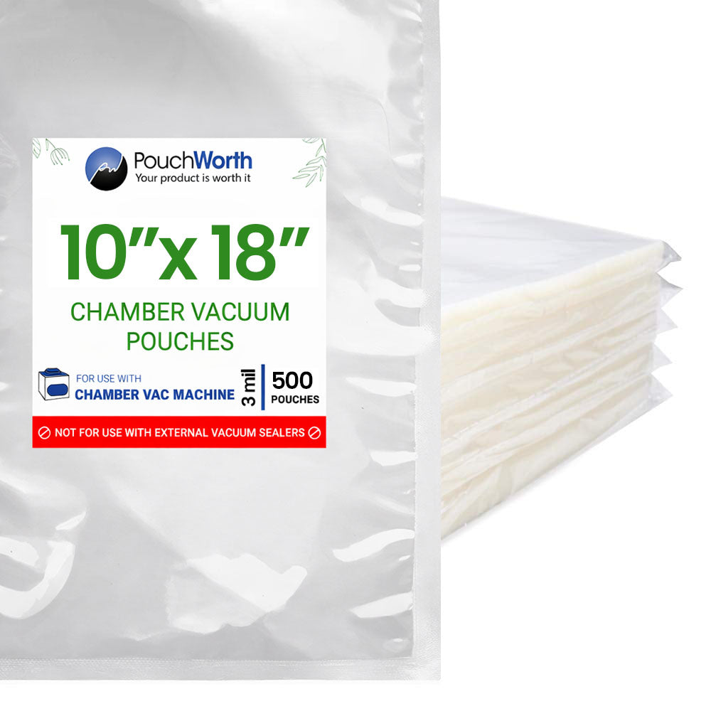 10 x 18 Chamber Vacuum Pouches (3 Mil)
