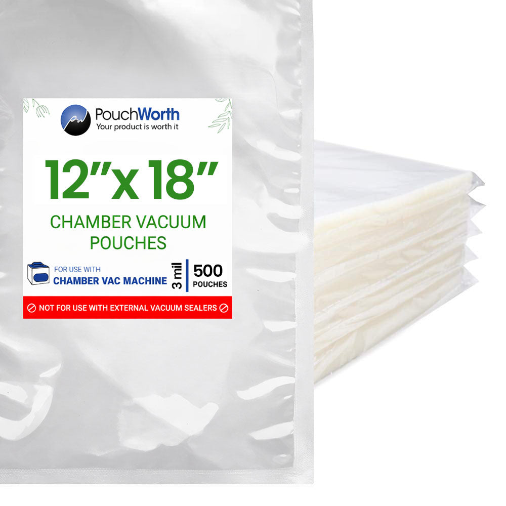 12 x 18 Chamber Vacuum Pouches (3 Mil)