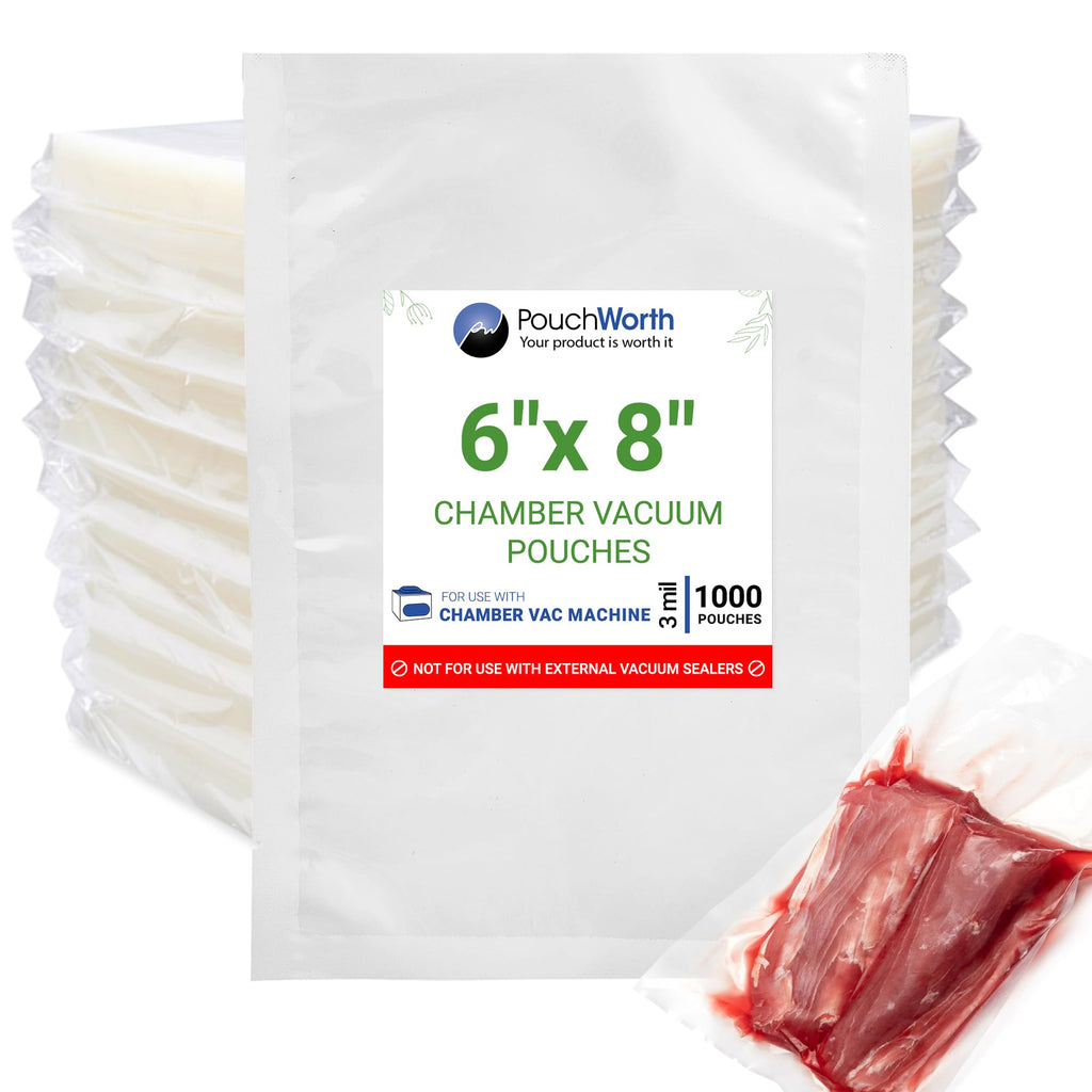 6 x 8 Chamber Vacuum Bags (3 Mil)