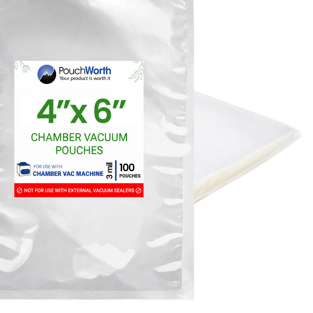 4 x 6 Chamber Vacuum Bags (3 Mil)