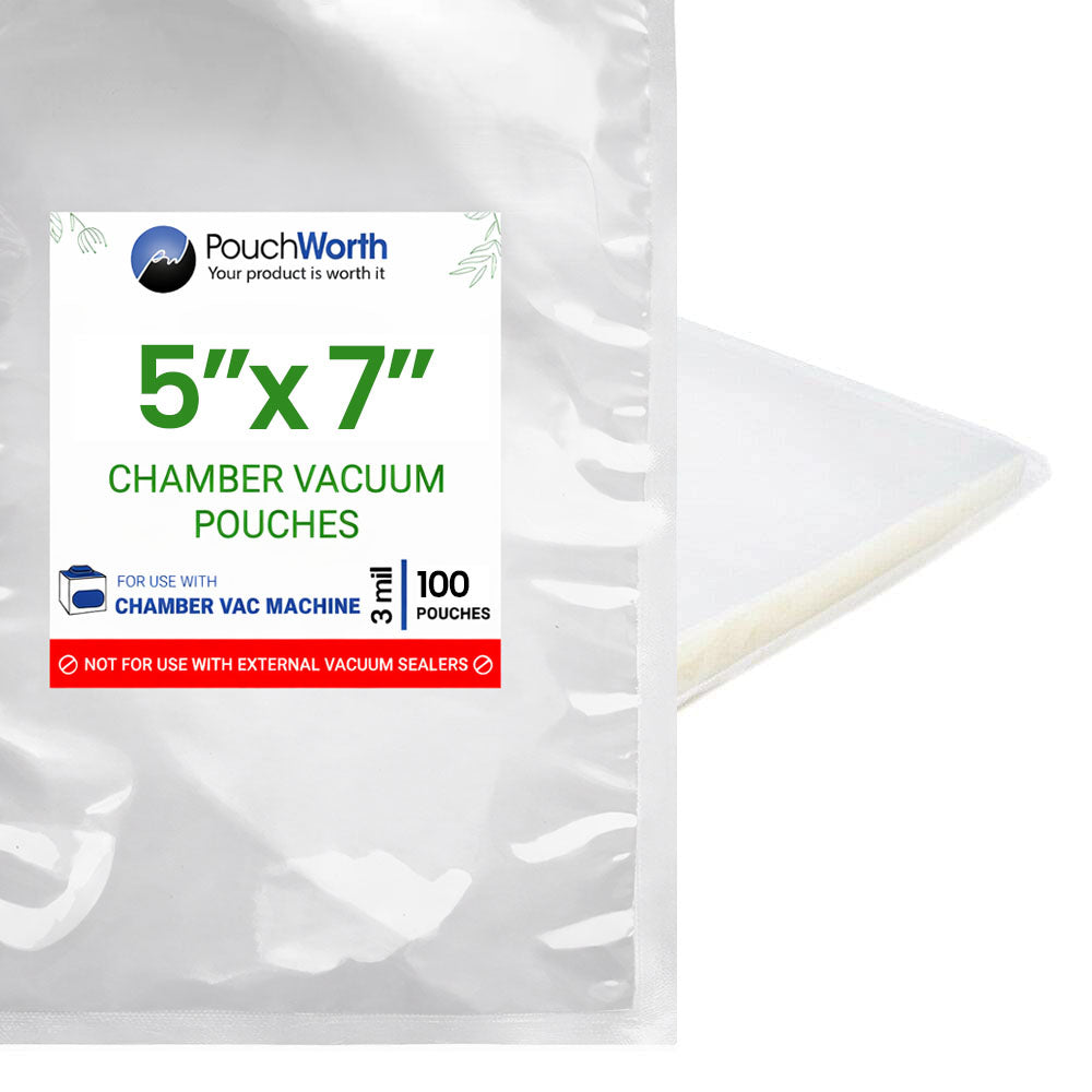 5 x 7 Chamber Vacuum Bags (3 Mil)