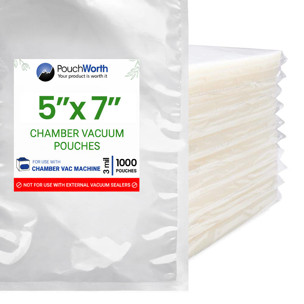 5 x 7 Chamber Vacuum Bags (3 Mil)
