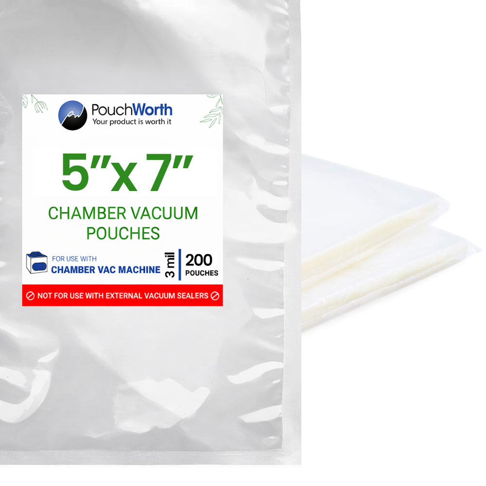 5 x 7 Chamber Vacuum Bags (3 Mil)