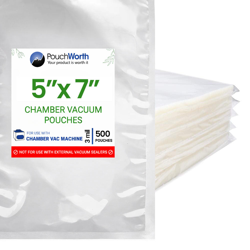 5 x 7 Chamber Vacuum Bags (3 Mil)