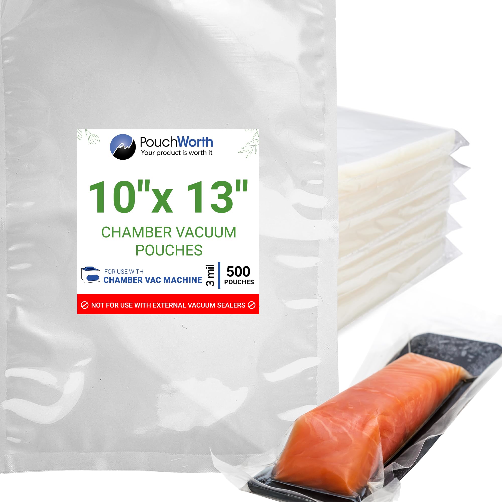 10 x 13 Chamber Vacuum Pouches (3 Mil)