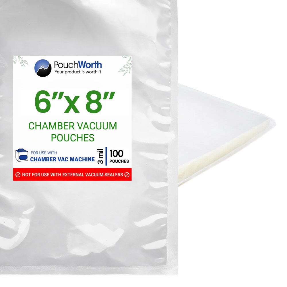 6 x 8 Chamber Vacuum Bags (3 Mil)