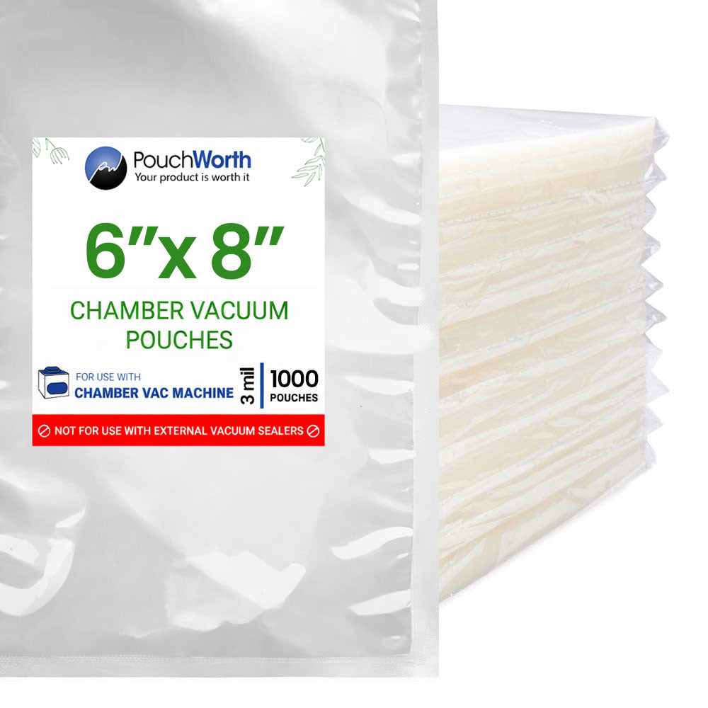 6 x 8 Chamber Vacuum Bags (3 Mil)