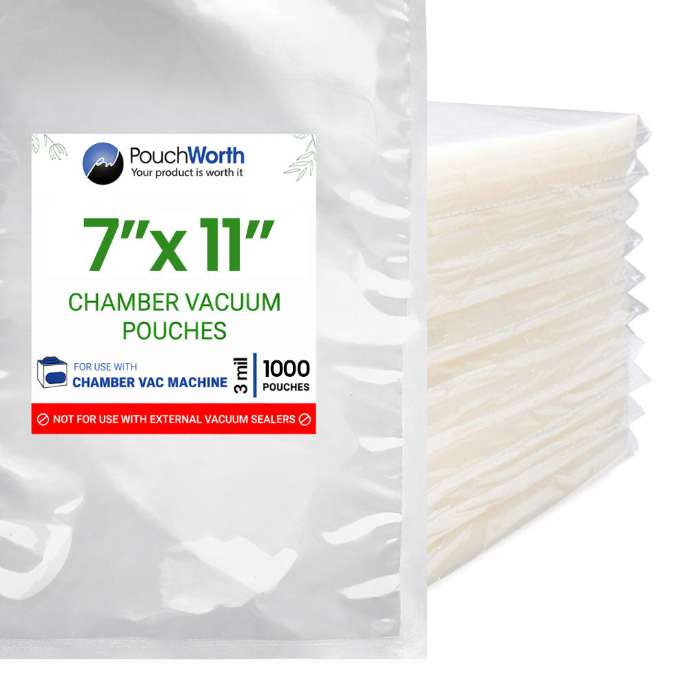 7 x 11 Chamber Vacuum Pouches (3 Mil)
