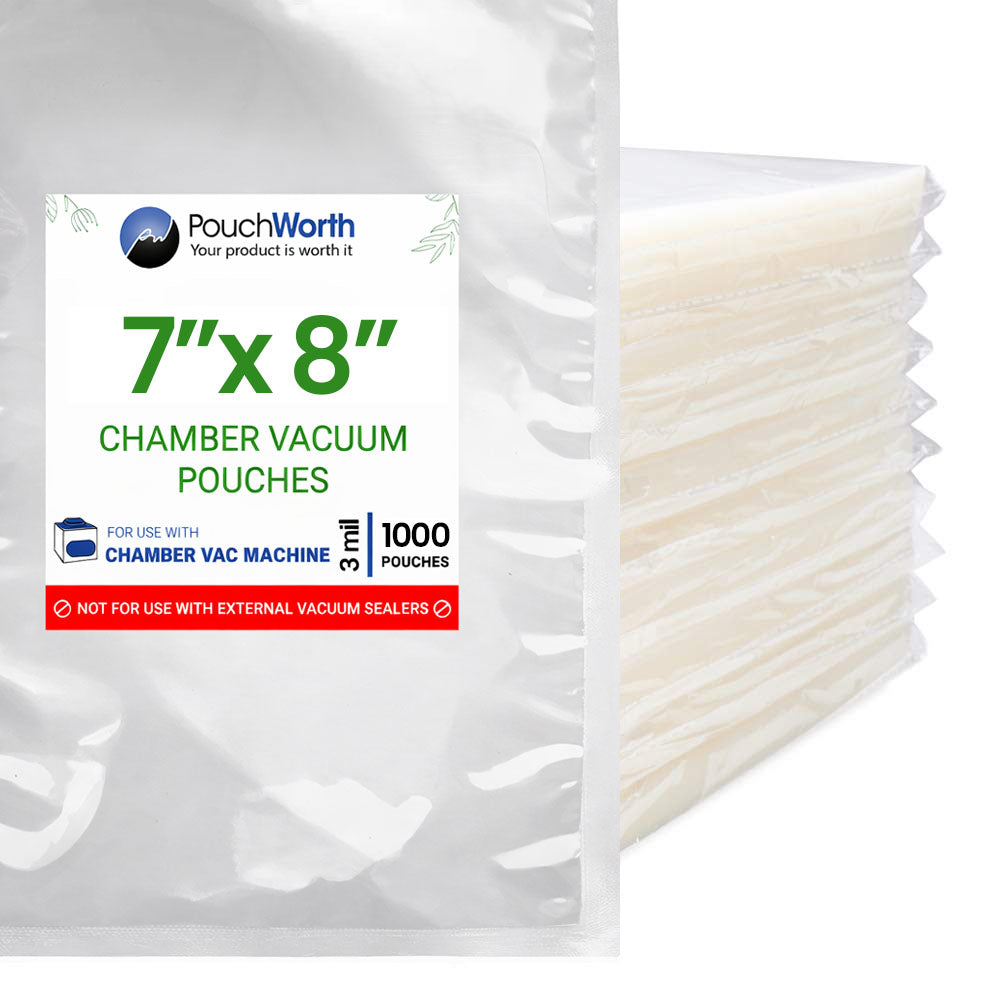 7 x 8 Chamber Vacuum Pouches (3 Mil)