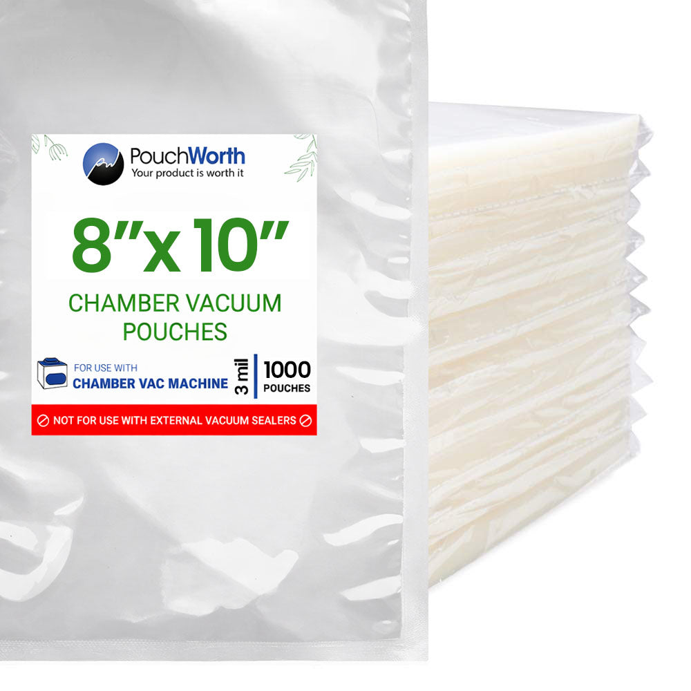 8 x 10 Chamber Vacuum Pouches (3 Mil)