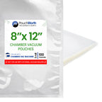 8 x 12 Chamber Vacuum Pouches (3 mil)