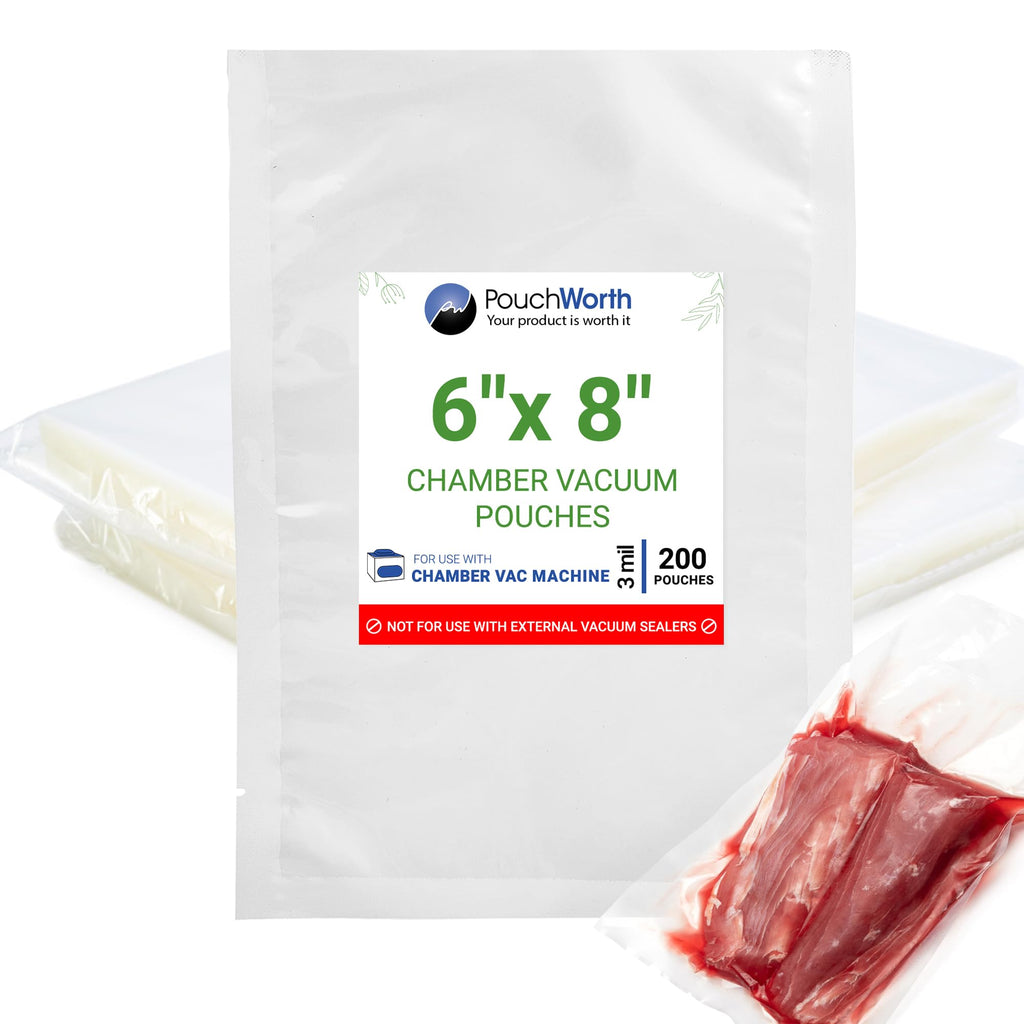 6 x 8 Chamber Vacuum Bags (3 Mil)