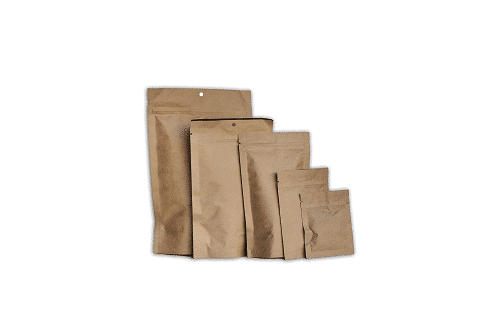 White Kraft Pouches