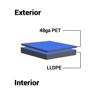 reflection-clear-silver-lamination-structure Reflection Clear / Black Pouch Lamination Structure
