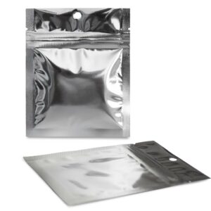 SilverDollar 3.5×4.5 – 100 Pack Flat Pouch Mylar Bags