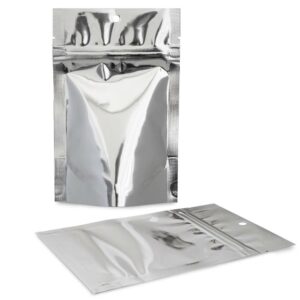 SilverDollar 4×6×2.5 – 100 Pack Stand Up Food Pouch Mylar Bags