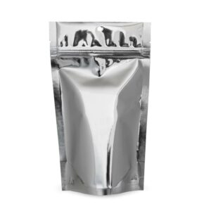 SilverDollar 5×8.5×3 – 100 Pack Stand Up Food Pouch Mylar Bags