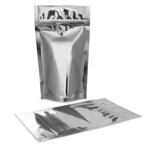 SilverDollar 5×8.5×3 – 100 Pack Stand Up Food Pouch Mylar Bags
