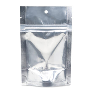 NYSM Clear/Silver 4×6×2.5 – 100 Pack Clear Silver Stand Up Pouch Food bags