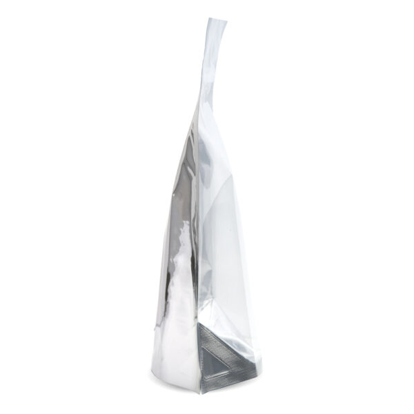 NYSM Clear/Silver 6×9.5×3.5 – 100 Pack Clear Silver Stand Up Pouch Food Bags