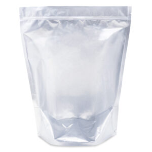 NYSM Clear/Silver 14×17×8 – 100 Pack Clear Silver Stand Up Pouch Food Bags